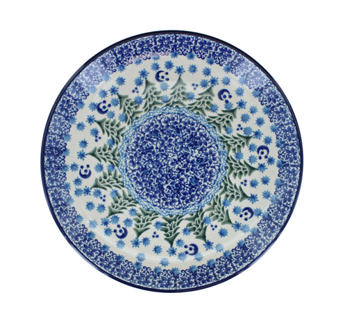 Evergreen Magic Dessert Plate Polish Pottery