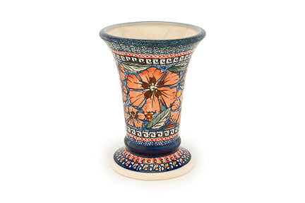 Jungle Flower Small Vase Polish Pottery