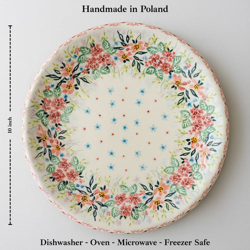 Fairy Meadow Dinner Plate Polish Pottery