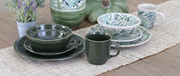 Olive Dessert Plate Polish Pottery