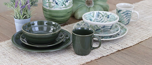 Olive Cereal/Soup Bowl Polish Pottery