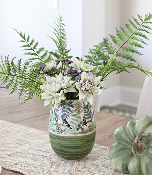 Floating Fern Vase Polish Pottery