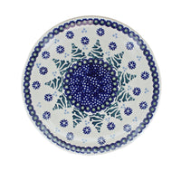 Festive Fir Dessert Plate Polish Pottery