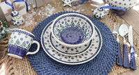 Festive Fir 4 PC Place Setting - Service for 1 Polish Pottery