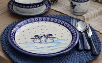 Frosty Friend Dinner Plate Polish Pottery