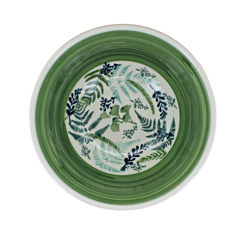 Floating Fern Cereal/Soup Bowl Polish Pottery