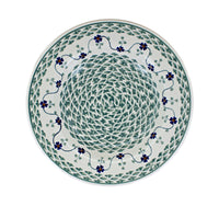 Sage Floral Soup Plate Polish Pottery