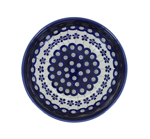 Flowering Peacock Cereal/Soup Bowl Polish Pottery