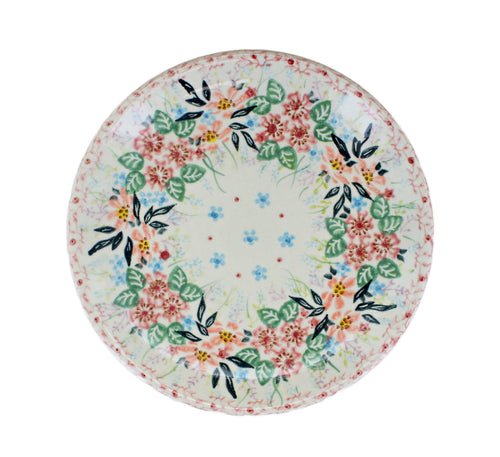 Fairy Meadow Dessert Plate Polish Pottery
