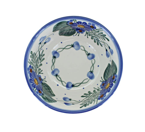 Forget Me Not Cereal/Soup Bowl Polish Pottery
