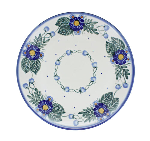 Forget Me Not Dinner Plate Polish Pottery