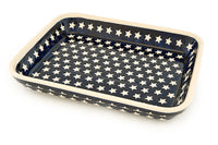 Stars Medium Rectangular Baker Polish Pottery