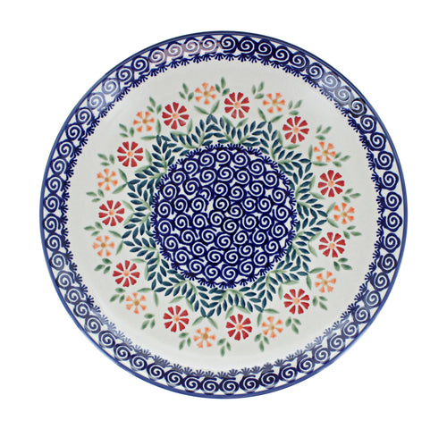 Garden Bouquet Dinner Plate Polish Pottery