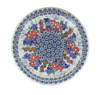 Garden Butterfly Dinner Plate Polish Pottery