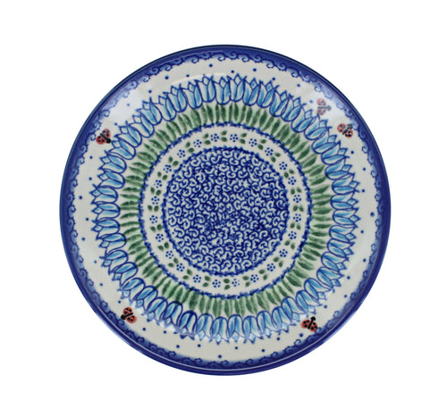 Garden Tulip Dessert Plate Polish Pottery