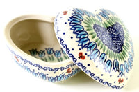 Garden Tulip Large Heart Box Polish Pottery
