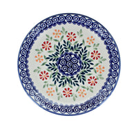Garden Bouquet Dessert Plate Polish Pottery