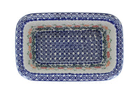 Garden Bouquet Loaf Baker Polish Pottery