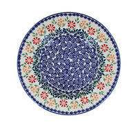 Garden Bouquet Soup Plate Polish Pottery