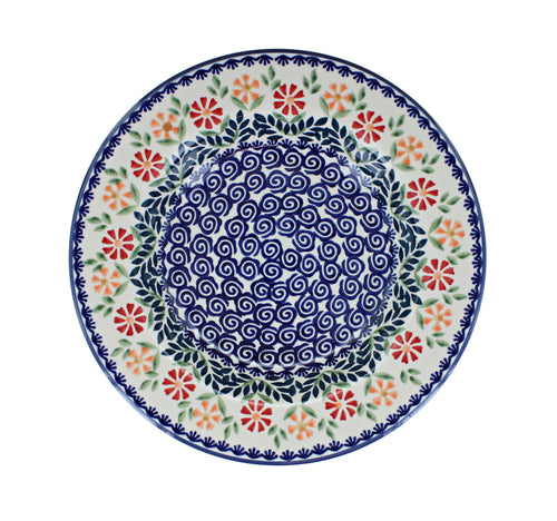Garden Bouquet Soup Plate Polish Pottery