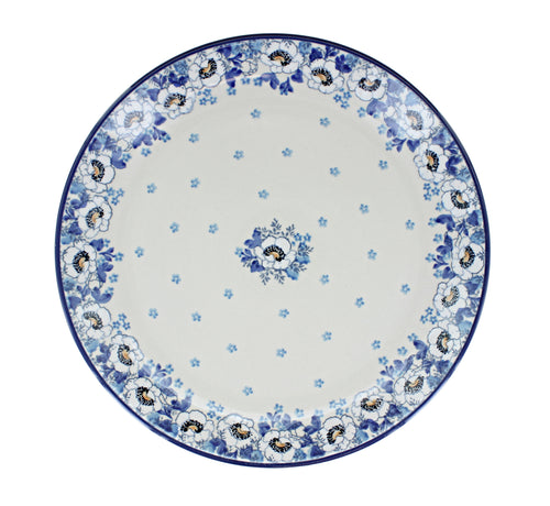 Georgia Blue Dinner Plate Polish Pottery