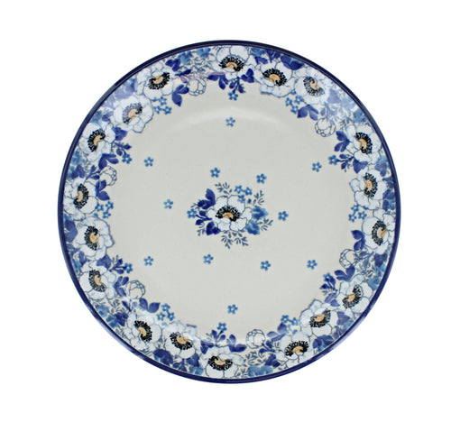 Georgia Blue Dessert Plate Polish Pottery