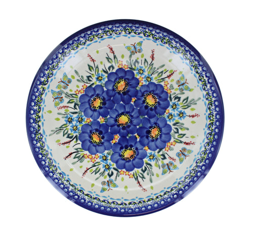 Garden of Blue Dinner Plate Polish Pottery