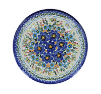 Garden of Blue Soup Plate Polish Pottery