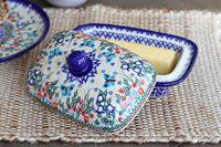 Garden of Eden Butter Tub Polish Pottery