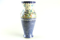 Garden of Eden Tall Vase Polish Pottery
