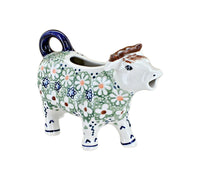 Green Daisy Cow Creamer
