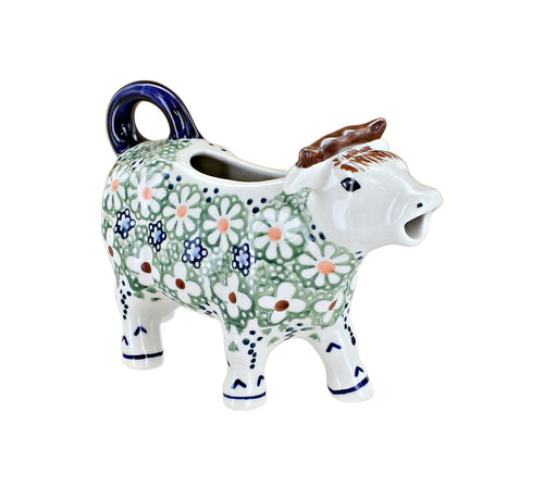 Green Daisy Cow Creamer