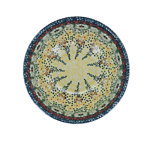 Sunshine Grotto Dessert Bowl Polish Pottery