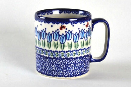 Garden Tulip Coffee Mug Polish Pottery
