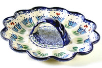 Garden Tulip Egg Plate Polish Pottery