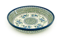 Blue Tulip Pie Plate Polish Pottery