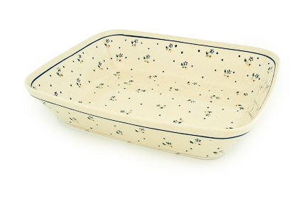 Country Meadow Lasagna Dish Polish Pottery