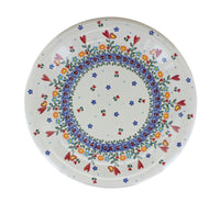 Hearts & Flowers Dinner Plate Polish Pottery