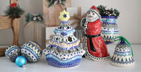 Holiday Pine Christmas Tree Luminary Polish Pottery