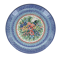 Hummingbird Dinner Plate Polish Pottery