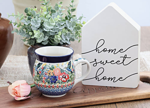 Hummingbird Bubble Mug Polish Pottery
