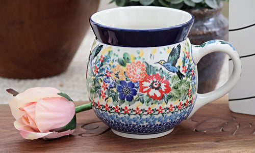 Hummingbird Bubble Mug Polish Pottery