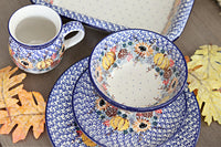 Harvest Bounty Cereal/Soup Bowl Polish Pottery