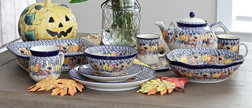 Harvest Bounty Bubble Mug Polish Pottery