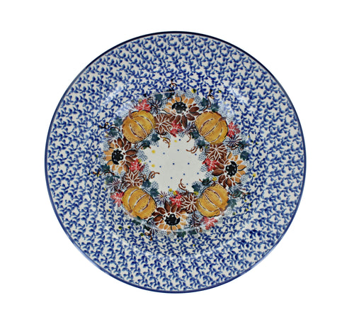 Harvest Bounty Soup Plate Polish Pottery