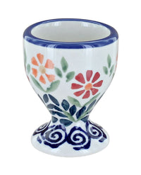 Polish Pottery Garden Bouquet Egg Cup