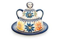 Autumn Burst Cheese Lady Polish Pottery