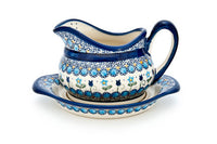 Savannah Gravy Boat & Plate Polish Pottery