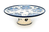 Daisy Surprise Cake Plate Polish Pottery