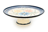 Autumn Burst Cake Plate Polish Pottery